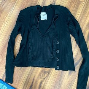 Abercrombie & Fitch Cardigan tank set